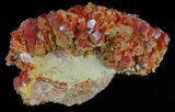 Large, Red Vanadinite Crystals on Matrix - Morocco #61106-1